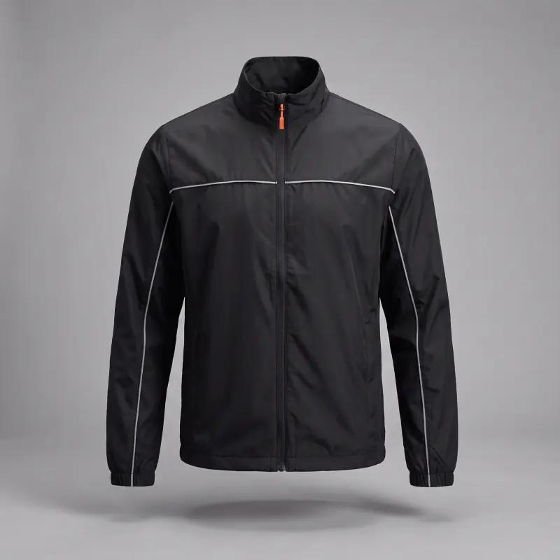 Umurabyo Track Jacket in Storm Black, front view